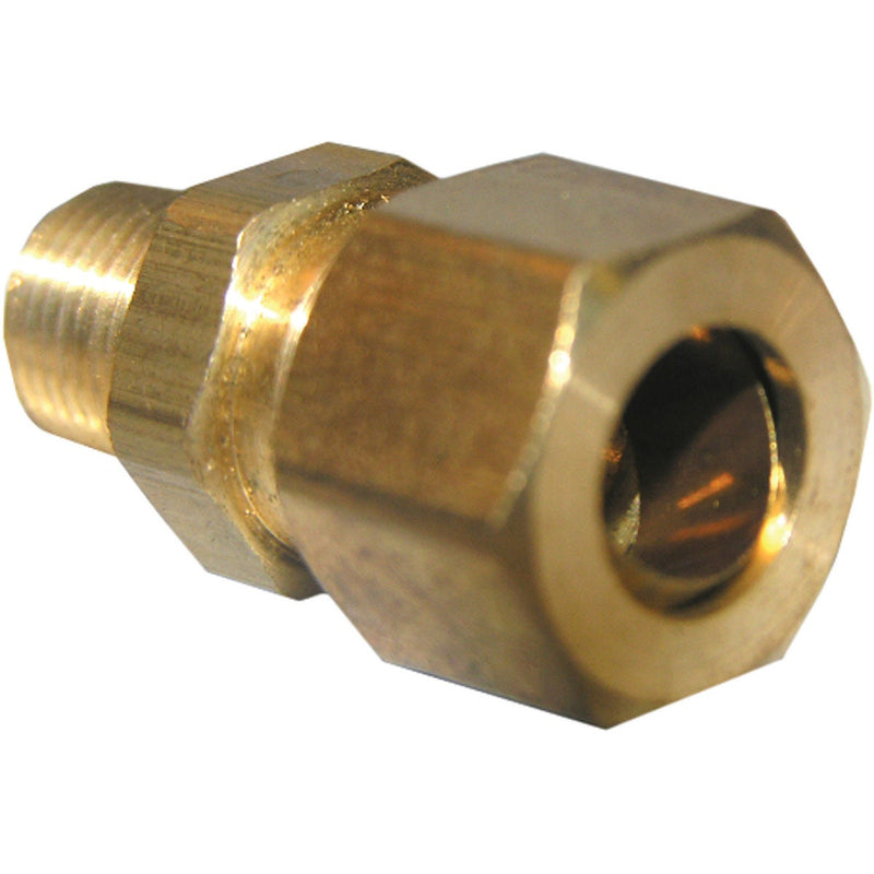 Lasco 3/8 In. C x 1/8 In. MPT Brass Compression Adapter