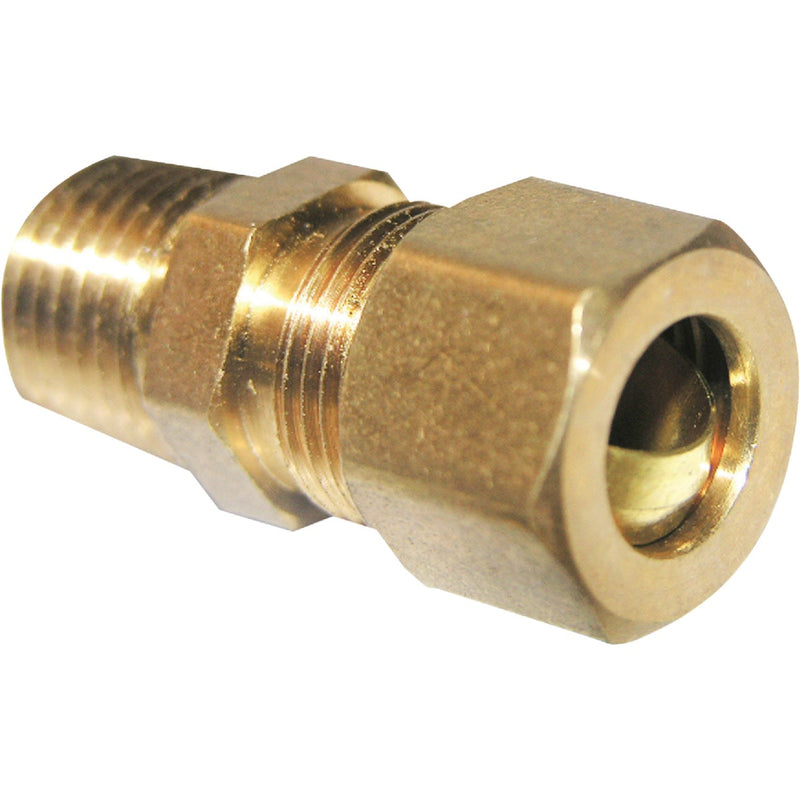 Lasco 3/8 In. C x 1/4 In. MPT Brass Compression Adapter