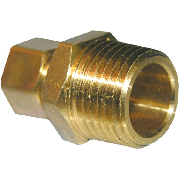 Lasco 3/8 In. C x 1/2 In. MPT Brass Compression Adapter