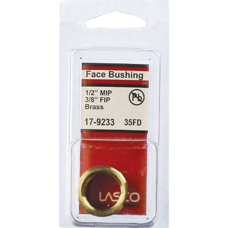 Lasco 1/2 In. MPT x 3/8 In. FPT Brass Face Bushing