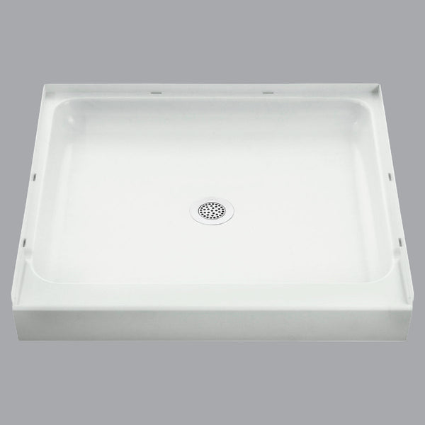 Sterling Ensemble 36 In. W x 34 In. D Center Drain Shower Pan in White