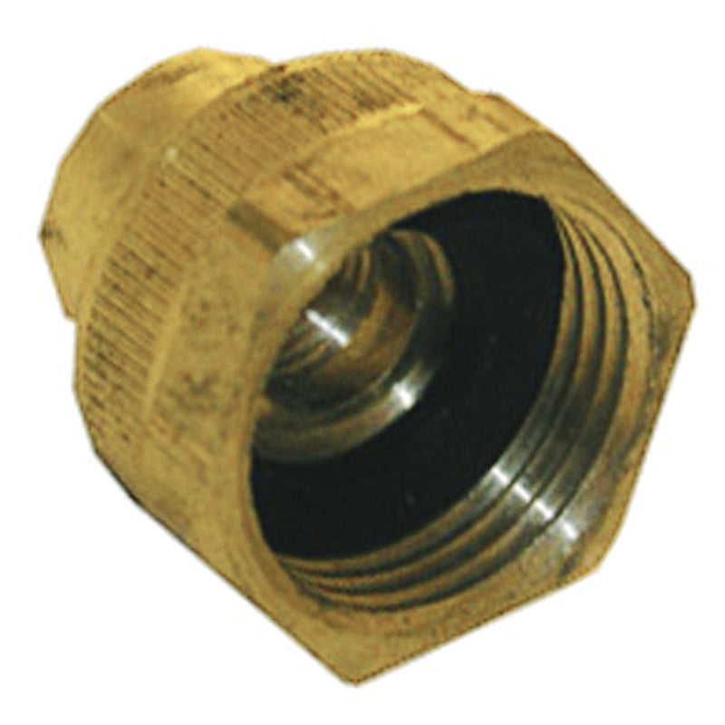 Lasco 3/4 In. FHT x 1/8 In. Female Pipe Tap Brass Cap