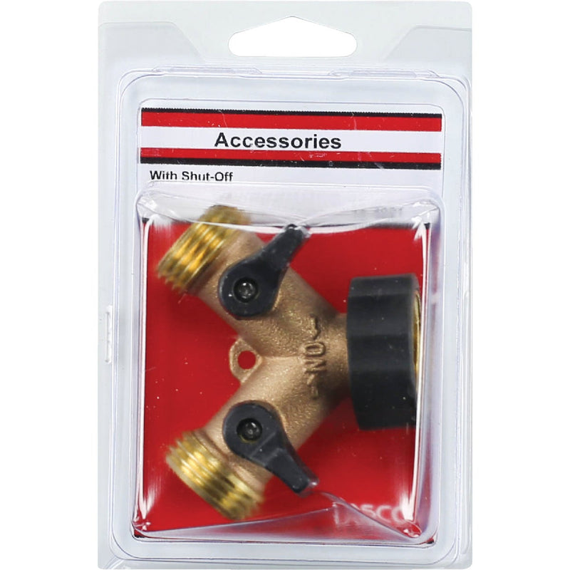 Lasco Brass Wye Hose Shutoff