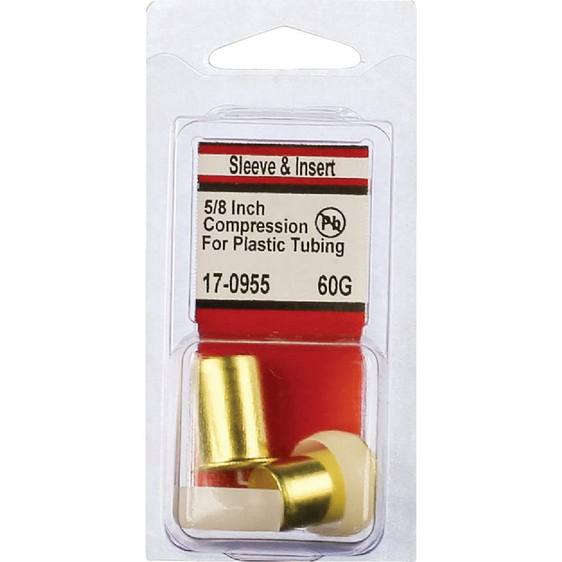 Lasco 5/8 In. OD Hard Plastic & Brass Compression Insert