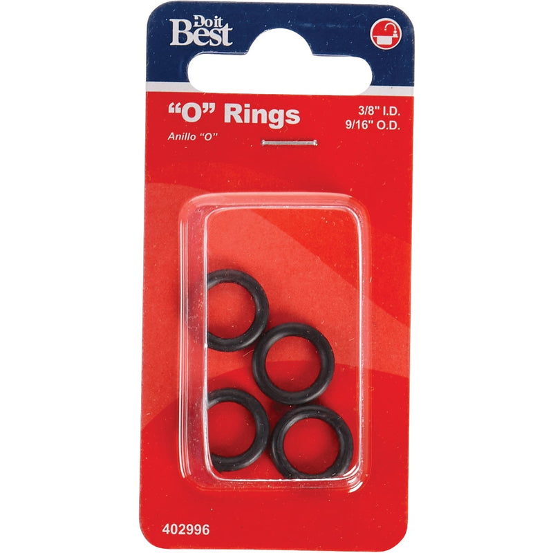 Do it Best 3/8 In. x 9/16 In. x 3/32 In. O-Ring (4 Ct.)