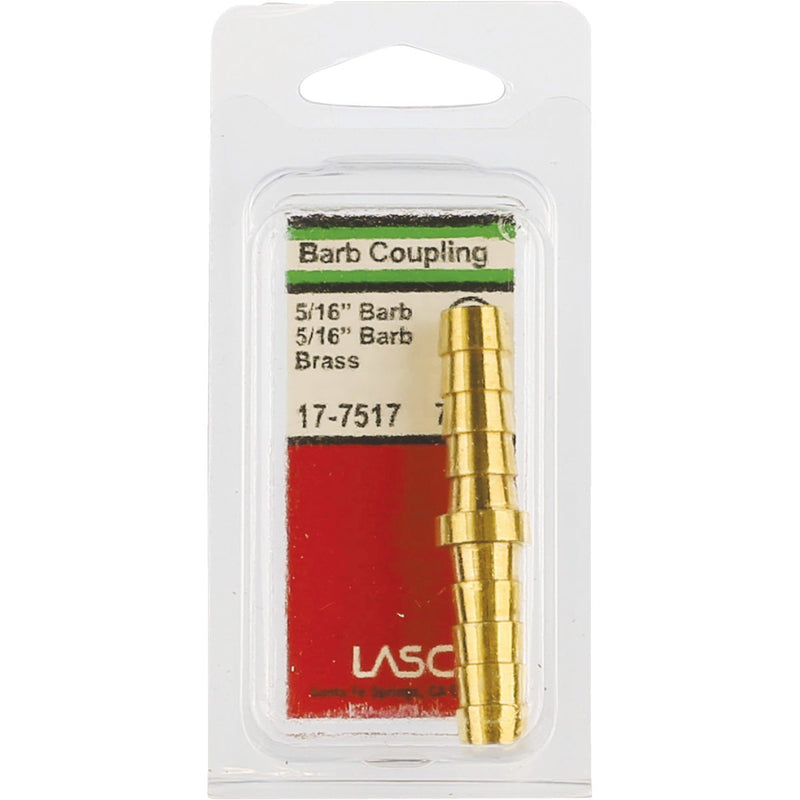 Lasco 5/16 In. Brass Hose Barb Coupling