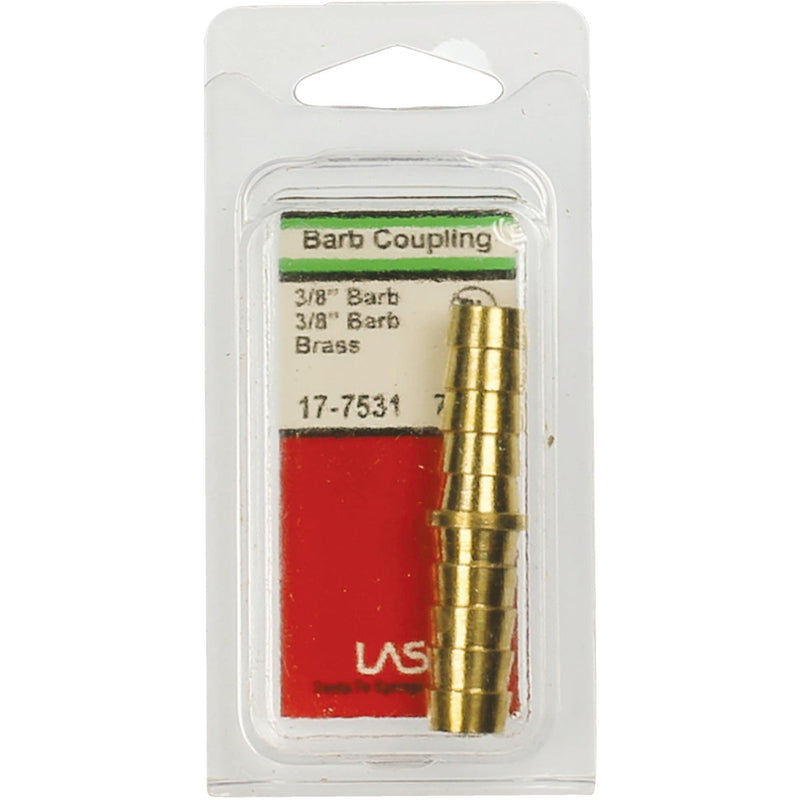 Lasco 3/8 In. Brass Hose Barb Coupling