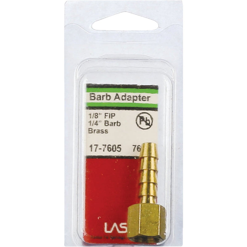 Lasco 1/8 In. FPT X 1/4 In. Brass Hose Barb Adapter