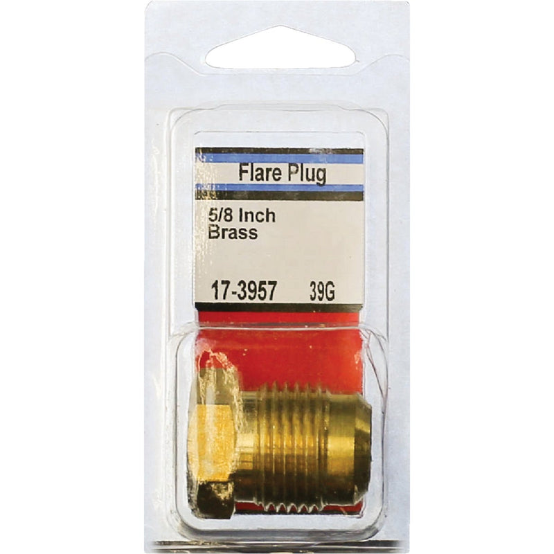 Lasco 5/8 In. Brass Flare Plug