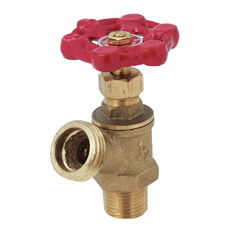 ProLine 1/2 In. MIP x 3/4 In. MHT Brass Heavy Duty Boiler Drain