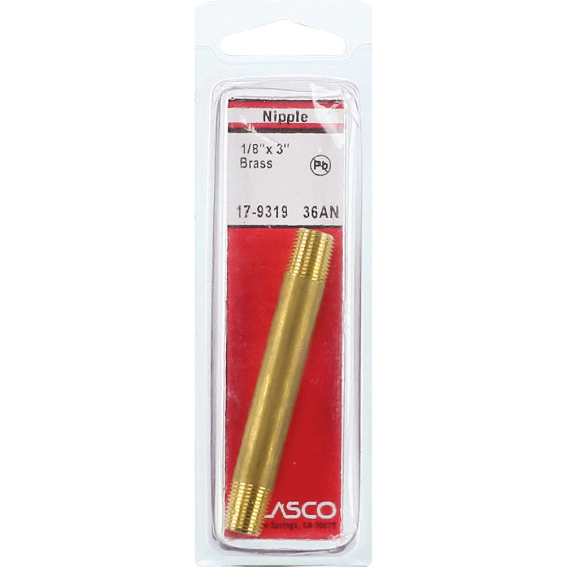 Lasco 1/8 In. x 3 In. Brass Nipple