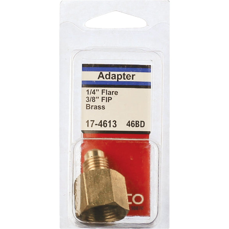 Lasco 1/4 In. M X 3/8 In. FPT Brass Flare Adapter