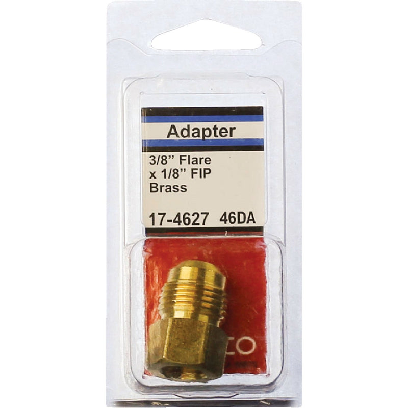 Lasco 3/8 In. M x 1/8 In. FPT Brass Flare Adapter