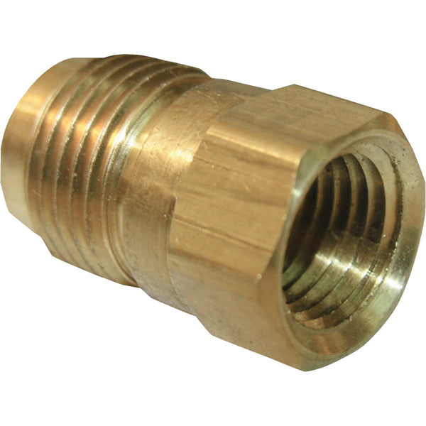 Lasco 3/8 In. M x 1/4 In. FPT Brass Flare Adapter