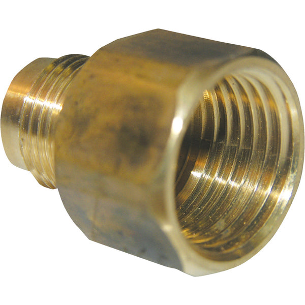 Lasco 3/8 In. M x 3/8 In. FPT Brass Flare Adapter