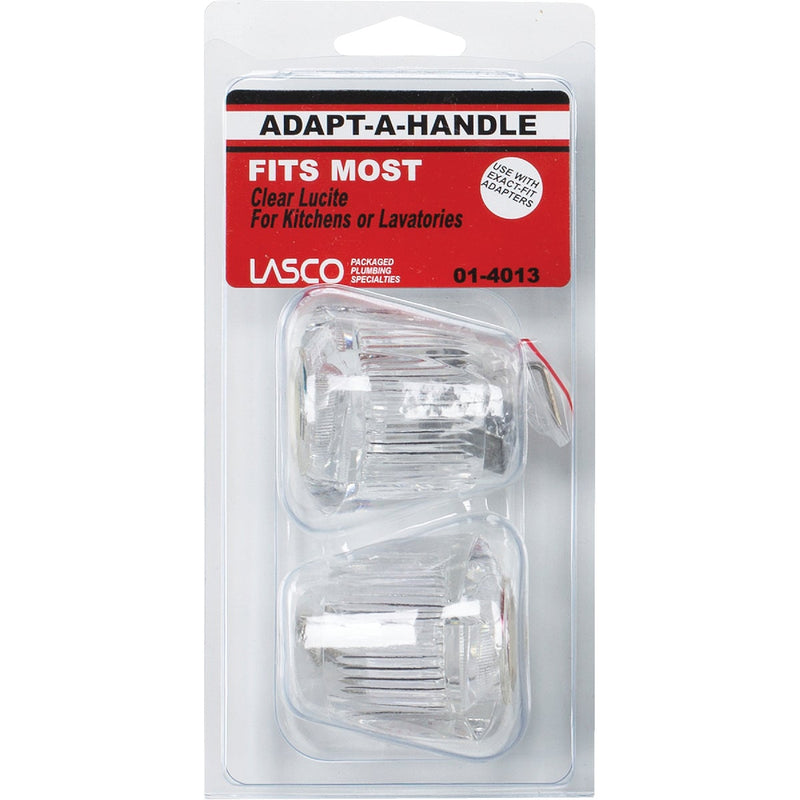 Lasco Small Acrylic Universal Clear Faucet Handle