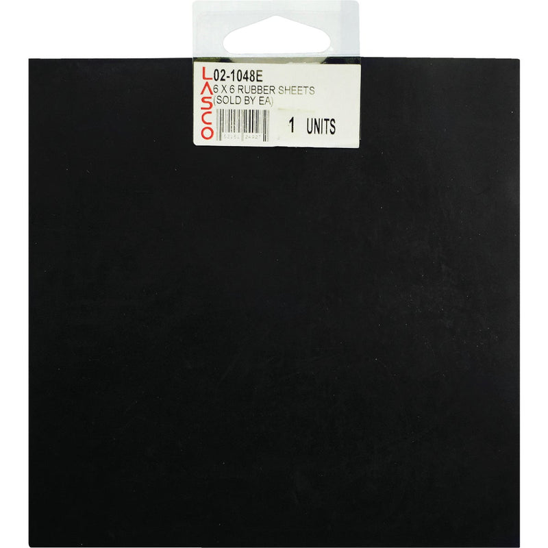 Lasco 6 In. L x 6 In. W x 1/16 In. Thick Rubber Gasket Rubber Sheet