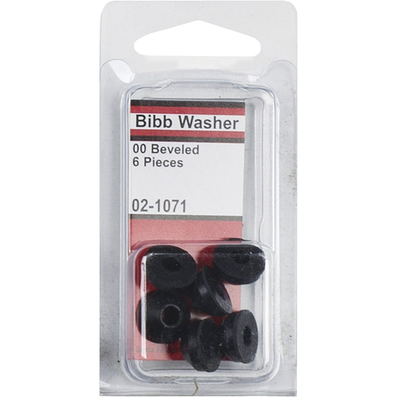 Lasco 1/2 In. Black Beveled Bibb Faucet Washer (6 Ct.)