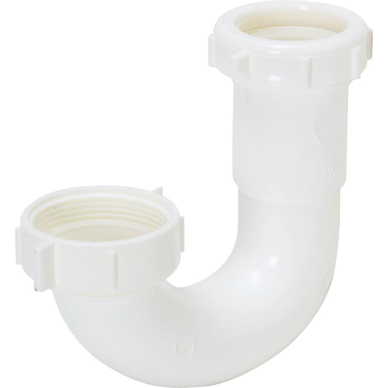 Do it Best 1-1/2 In. or 1-1/4 In White Plastic J-Bend, Carded