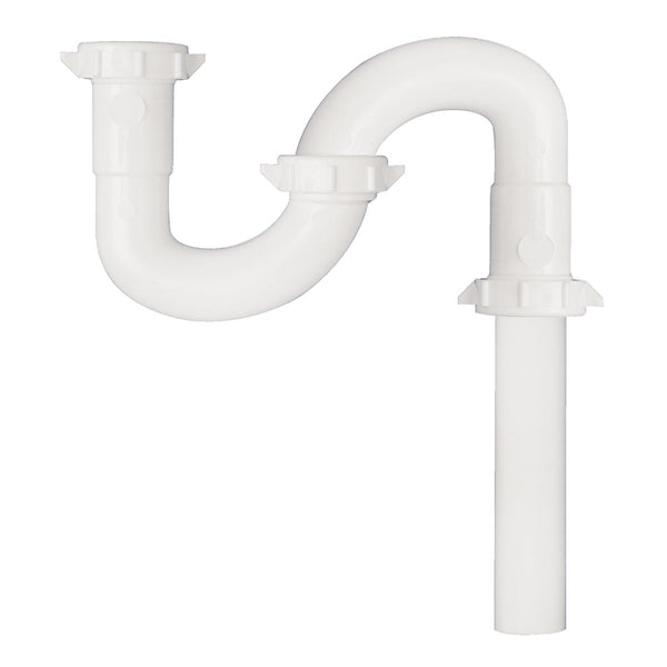 Do it Best 1-1/2 In. x 1-1/2 In. White Plastic S-Trap