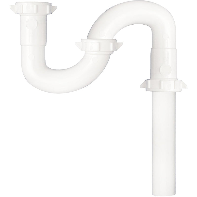 Do it Best 1-1/2 In. x 1-1/2 In. White Plastic S-Trap