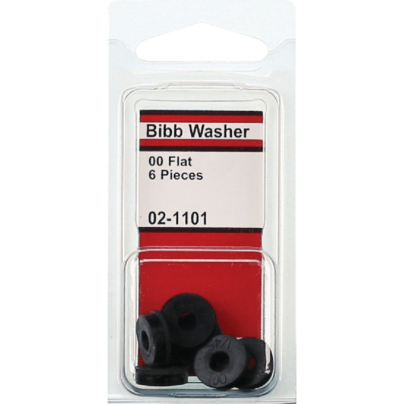 Lasco 1/2 In. Black 00 Flat Bibb Faucet Washer (6 Ct.)