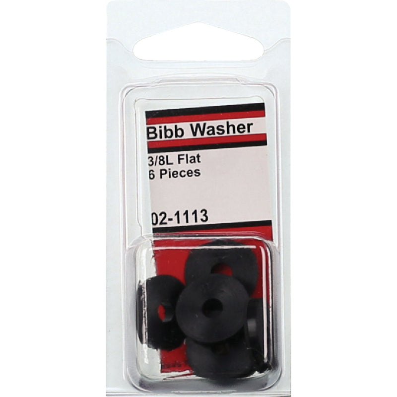 Lasco 11/16 In. Black 3/8L Flat Bibb Faucet Washer (6 Ct.)