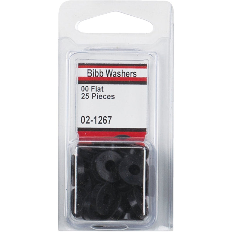 Lasco 1/2 In. Black 00 Flat Bibb Faucet Washer (25 Ct.)