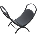 Home Impressions Hearthside Black Steel Fireplace Log Holder