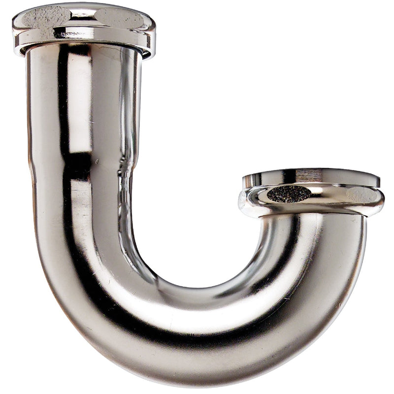 Keeney 1-1/2 In. Satin Nickel Brass J-Bend