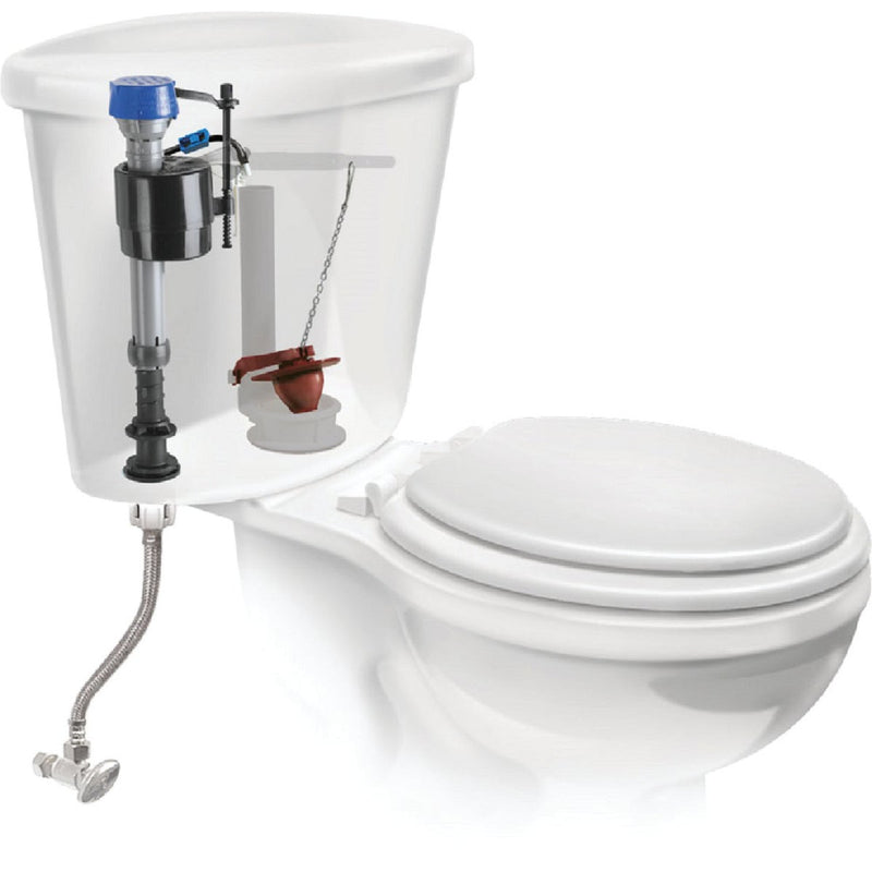 Fluidmaster PerforMAX Fill Valve, Adjustable Flapper & 12 In. Universal Click Seal Toilet Connector