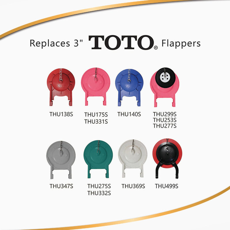 Korky TOTO 3 In. Rubber Adjustable Flapper