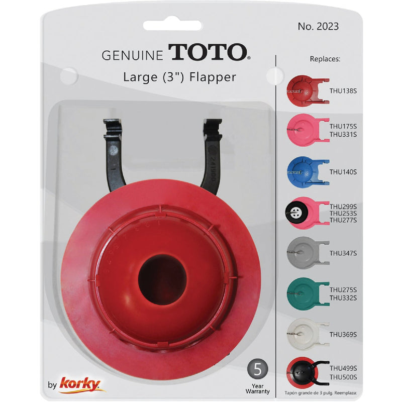 Korky TOTO 3 In. Rubber Adjustable Flapper
