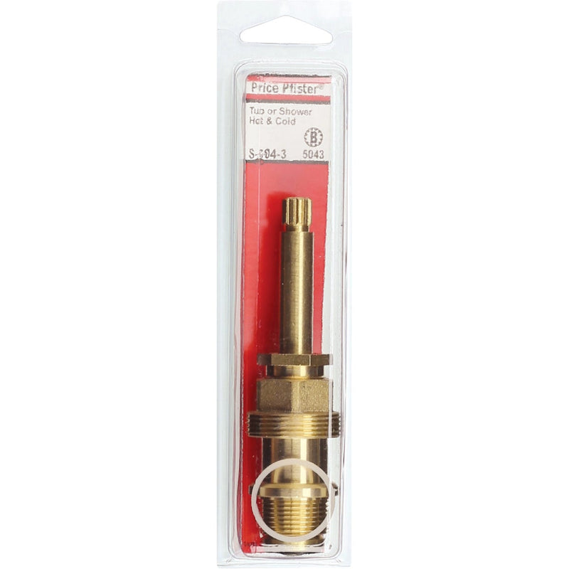 Lasco Price Pfister No. 5043 Hot/Cold Brass Bathtub Stem