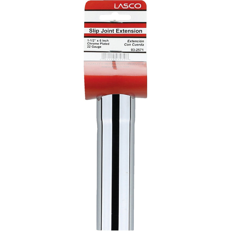 Lasco 1-1/2 In. x 6 In. Chrome Plated Extension Tube