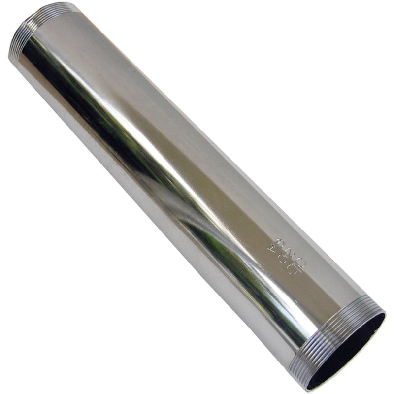 Lasco 1-1/4 In. x 6 In. Chrome Plated Threaded Tube