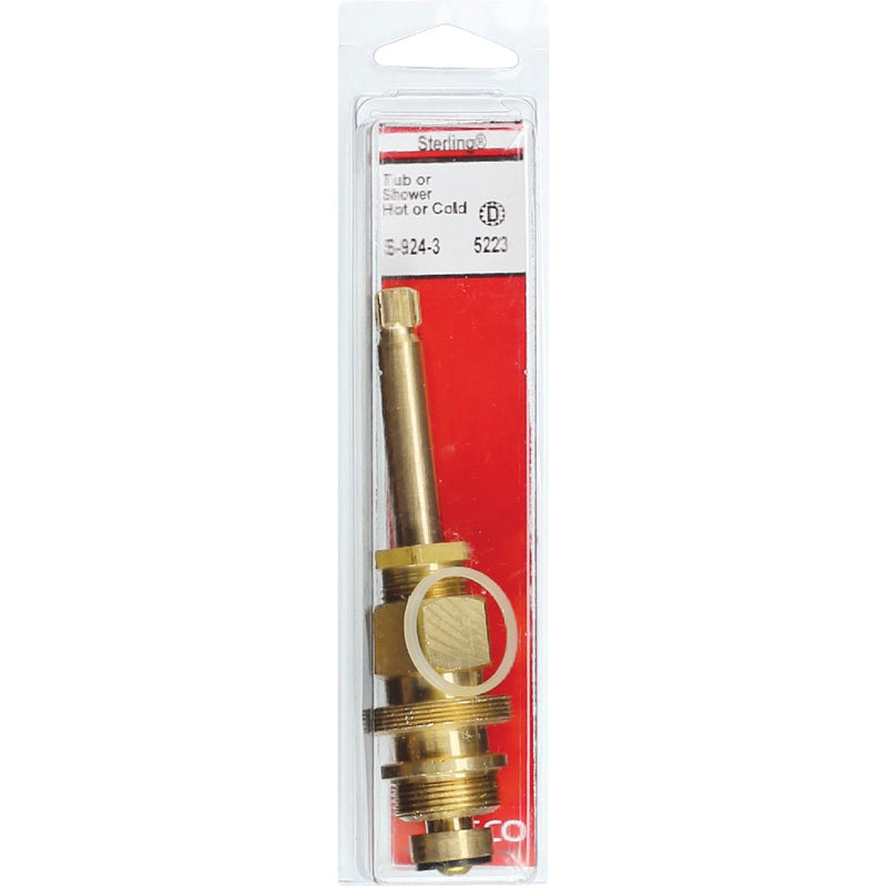 Lasco Sterling No. 5223 Hot/Cold Brass Bathtub Stem