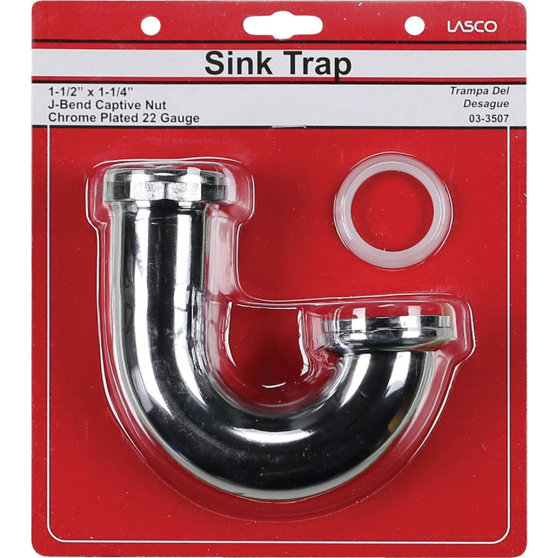 Lasco 1-1/2 In. Chrome Plated J-Bend