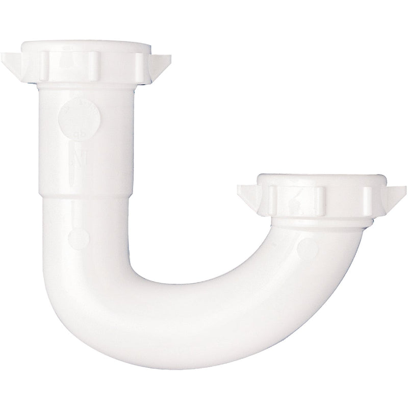 Do it Best 1-1/2 In. or 1-1/4 In.. White Plastic J-Bend, Carded