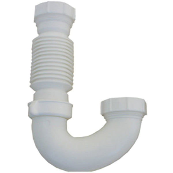 Lasco 1-1/2 In. Flexible White Plastic J-Bend