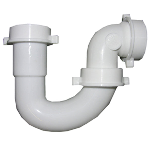 Lasco 1-1/2 In. White Plastic J-Bend