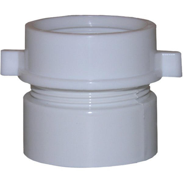 Lasco 1-1/2 In. x 1-1/2 In. White PVC Waste Adapter