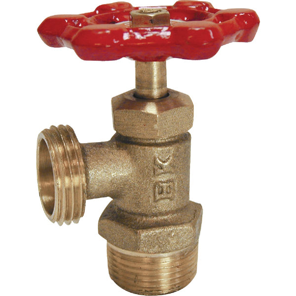 ProLine 1/2 In. MIP x 3/4 In. MHT Brass Boiler Drain