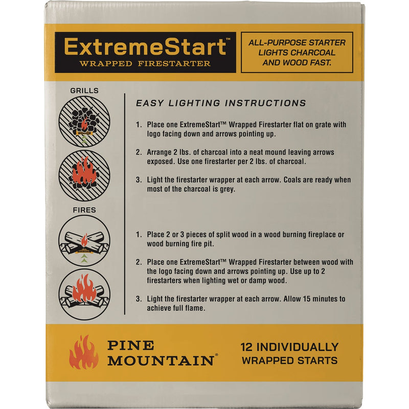 Pine Mountain ExtremeStart Fire Starter (12-Pack)