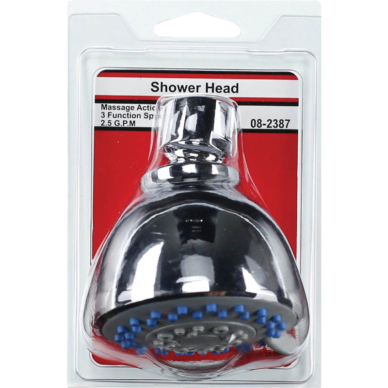 Lasco 3-Spray 1.8 GPM Fixed Shower Head, Chrome