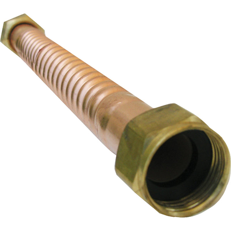 Lasco 3/4 FIP X 3/4 FIP X 12 In. L Corrugated Copper Water Heater Connector