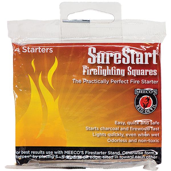 Meeco's Red Devil SureStart Fire Starter Squares (4-Pack)