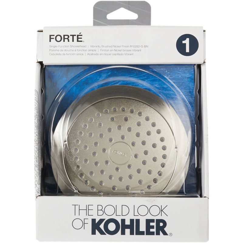 Kohler Forte 1-Spray 1.75 GPM Fixed Shower Head, Brushed Nickel