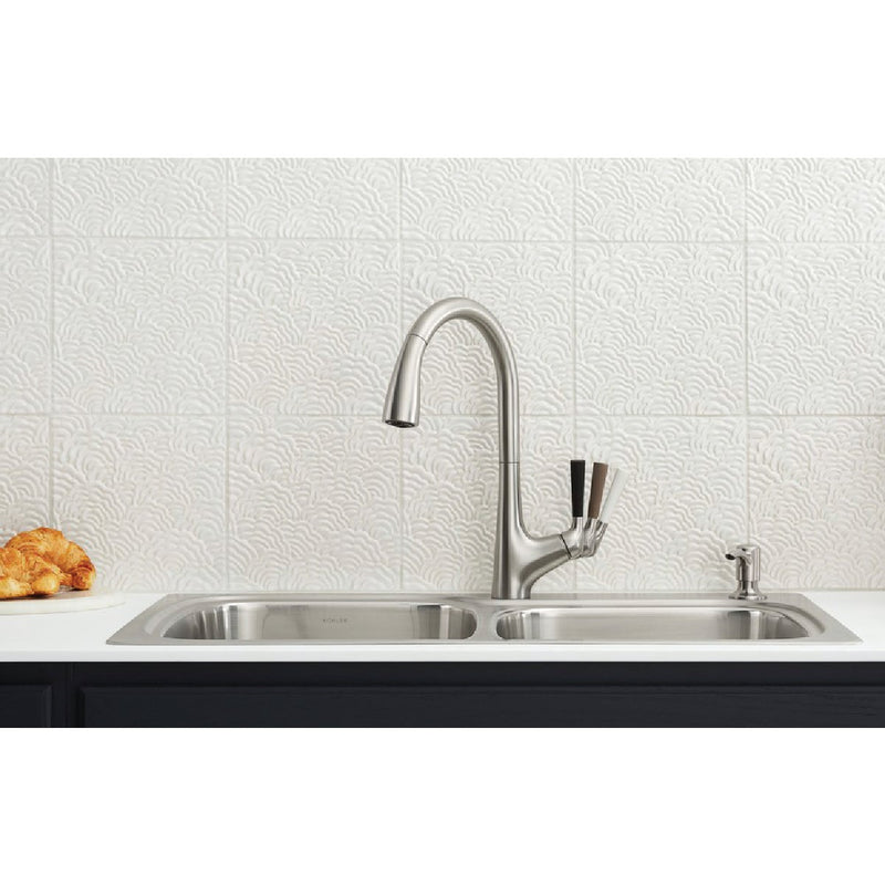 Kohler Malleco 1-Handle Lever Pull-Down Kitchen Faucet, Stainless