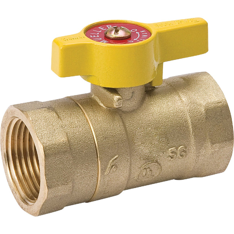 ProLine 1/2 In. FIP x 1/2 In. FIP Brass Quarter Turn 2-Piece Body Gas Valve